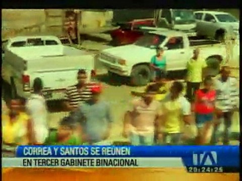 Correa y Santos se reunieron en Esmeraldas