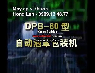 Máy ép vỉ thuốc, máy ép màng nhôm, máy ép vỉ alu máy ép vỉ thuốc tự động DPB-80
