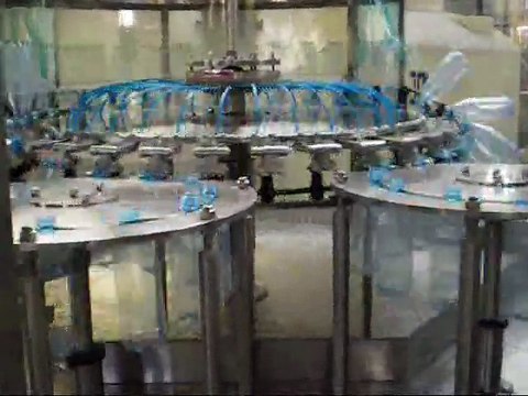 máy chiết rót 18 đầu, máy xúc rửa, chiết rót, đóng nắp nước uống đóng chai