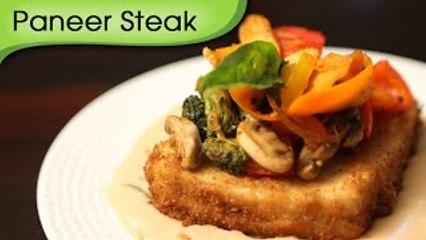 Christmas Special - Paneer Steak - Easy To Cook Veg Maincourse Recipe By Ruchi Bharani
