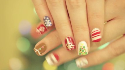 Christmas Nail Art - cute nail designs for christmas - santa nail art & santa nail designs