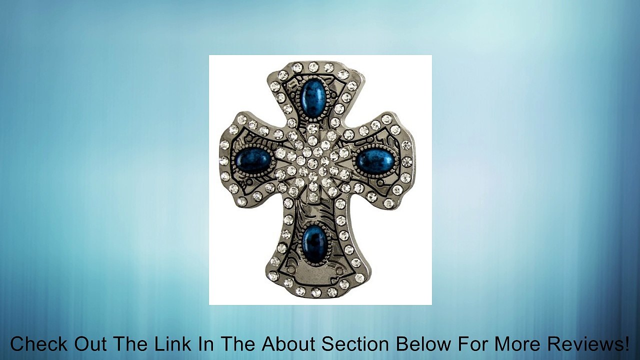 Springfield Leather Company 1-1/2" Turquoise and Crystal Cross Concho Review