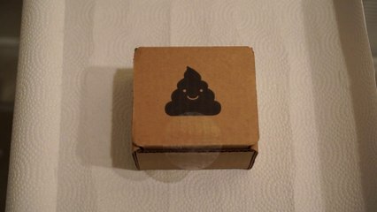 Ouvrir une boite pleine de merde, achetée sur internet chez Cards Against Humanity