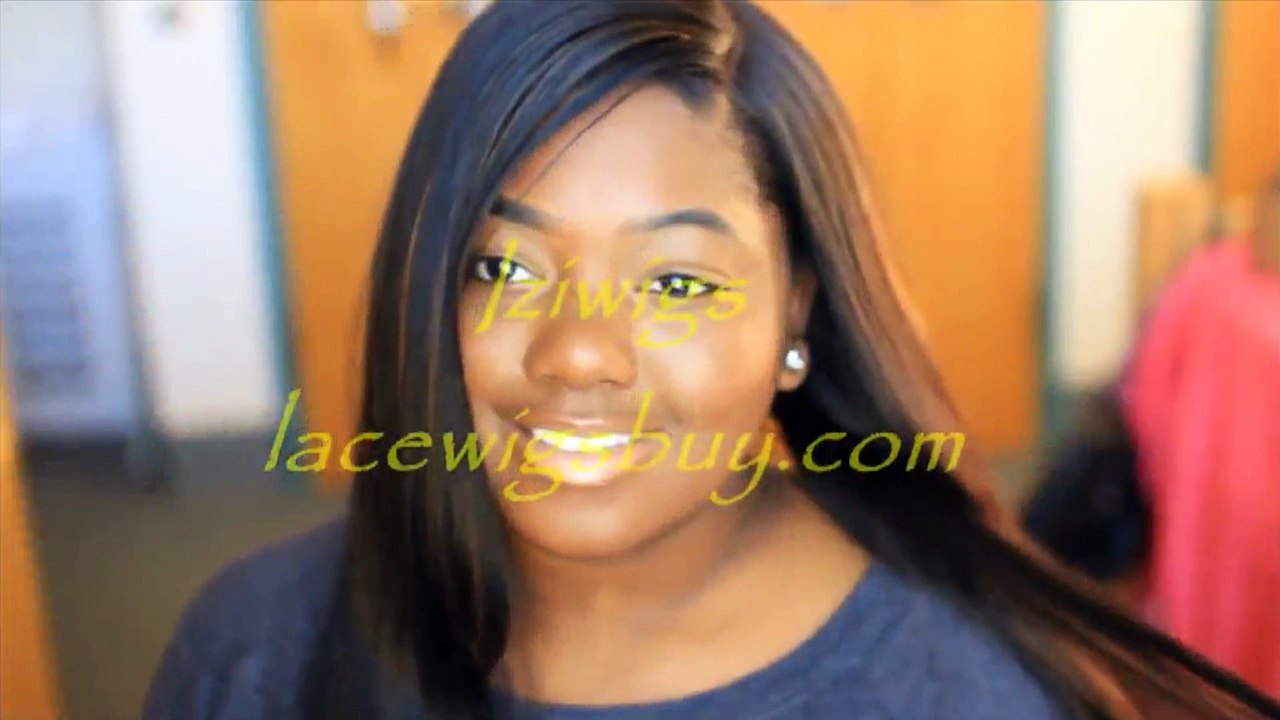 IZIWIG-LaceWigsBuy.com Reviews- 22 Silky Straight #1 Full Lace Wigs 100% Indian Remy Human Hair [FS0158]
