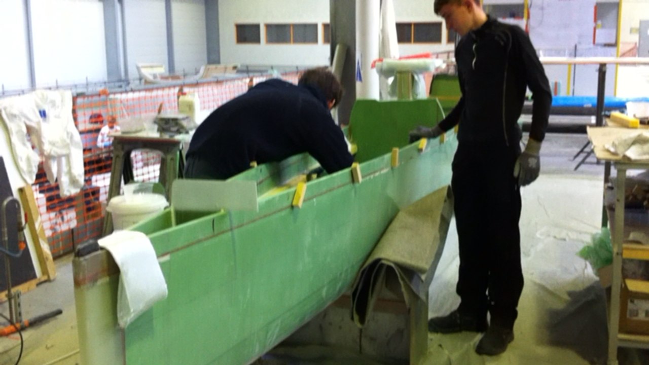 Le catamaran d'Yvan Bourgnon reconstruit à Mondeville