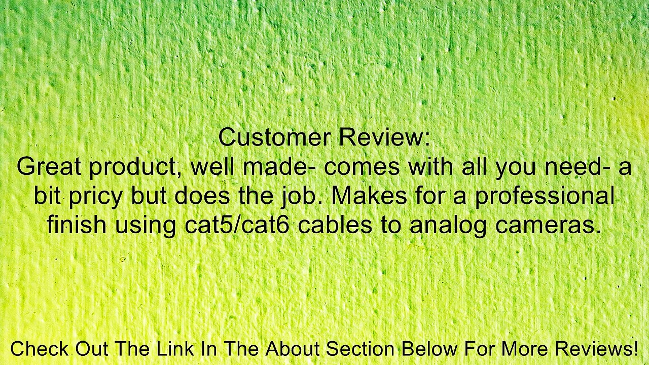 Q1C1 16-Channel CCTV Video and Power Hub with Baluns for CCTV Security Camera System Review