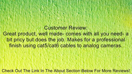 Q1C1 16-Channel CCTV Video and Power Hub with Baluns for CCTV Security Camera System Review