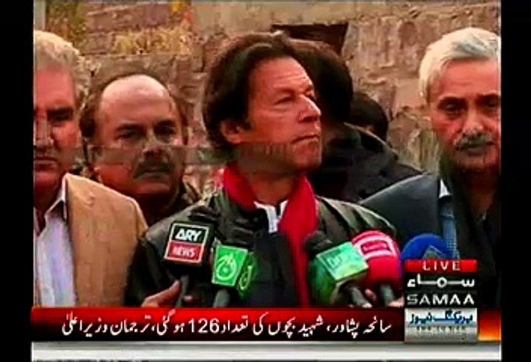 Imran Khan Media Talk Before Leaving For Peshawar From Bani Gala