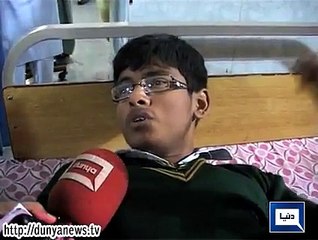 Injured students talk to dunya news