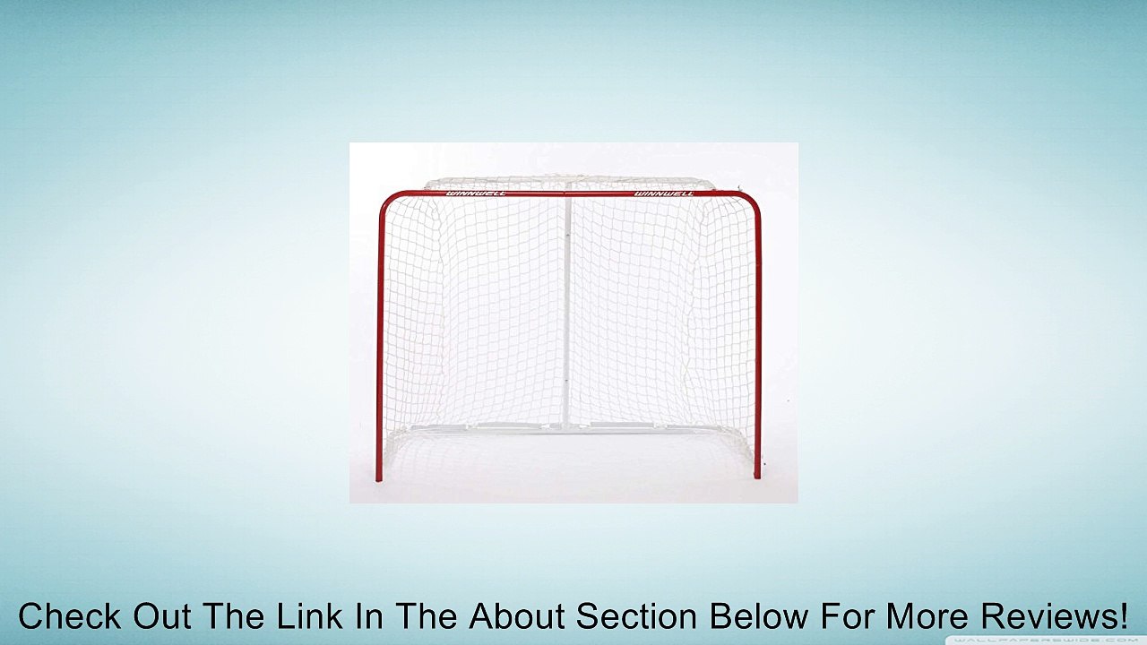 Winnwell 54Inch Regulation Hockey Net with Quick Mesh Ice/Street HN54R1010S8QN Review video