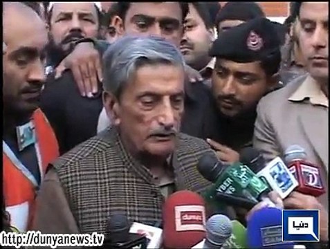 Dunya news - Ghulam Ahmed Bilour condemns Peshawar attack