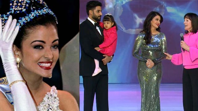 Aishwarya Rai Bachchan Felicitated At Miss World 2014