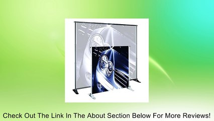 Large Banner Stand Color: Satin Silver, Size: 52" - 96" Review