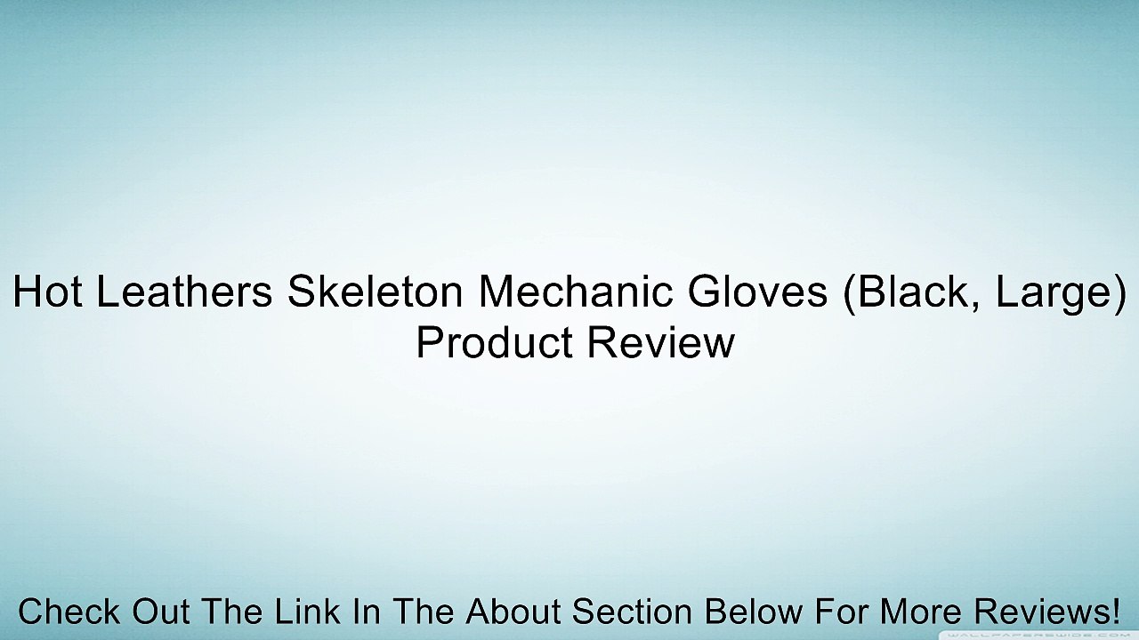 Hot Leathers Skeleton Mechanic Gloves (Black, Large) Review