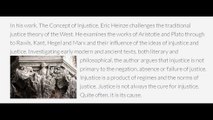 An Overview of The Concept of Injustice by Eric Heinze