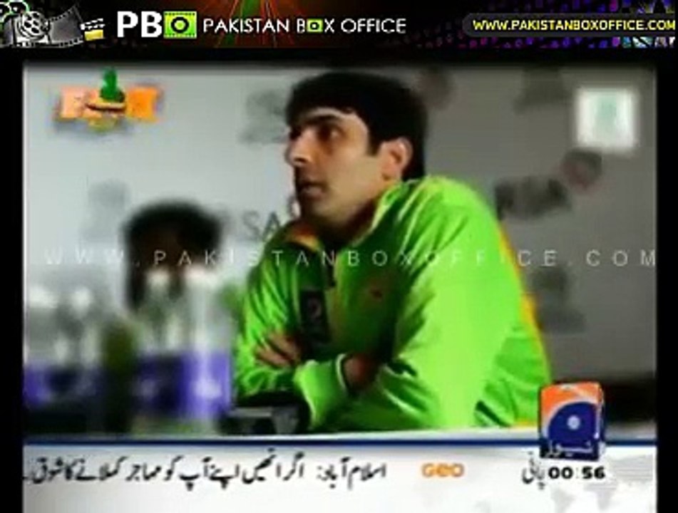 Tezabi Totay Misbah Ul Haq 20 Oct 2014 on Geo Best Funny Punjabi Dubbing Pakistan