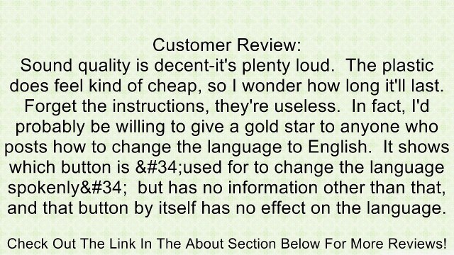 Portable Handsfree Bluetooth Speakerphone Car Kit Speaker Phone Black Review