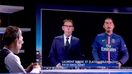 Laurent Blanc et Zlatan aux Guignols