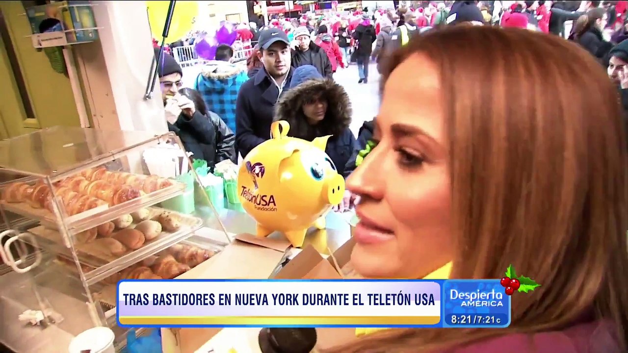 Detrás de cámaras en el Teletón USA con Thalía y Jackie Guerrido