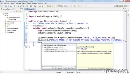 Android Development - Preferences and Data Storage - 03 - sqlite