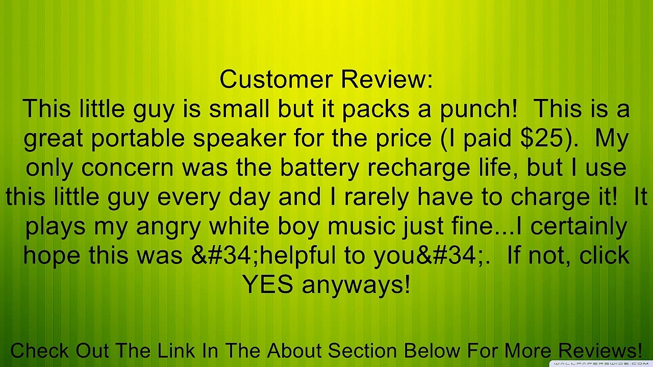 JBL Micro II Ultra-Portable Multimedia Speaker (Black) Review