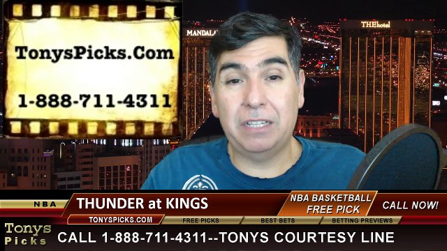 Sacramento Kings vs. Oklahoma City Thunder Free Pick Prediction NBA Pro Basketball Odds Preview 12-16-2014