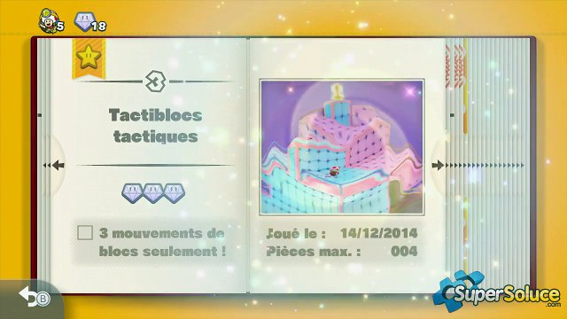 Captain Toad Treasure Tracker : Défi Bonus du niveau 03 \ Tactiblocs tactiques\