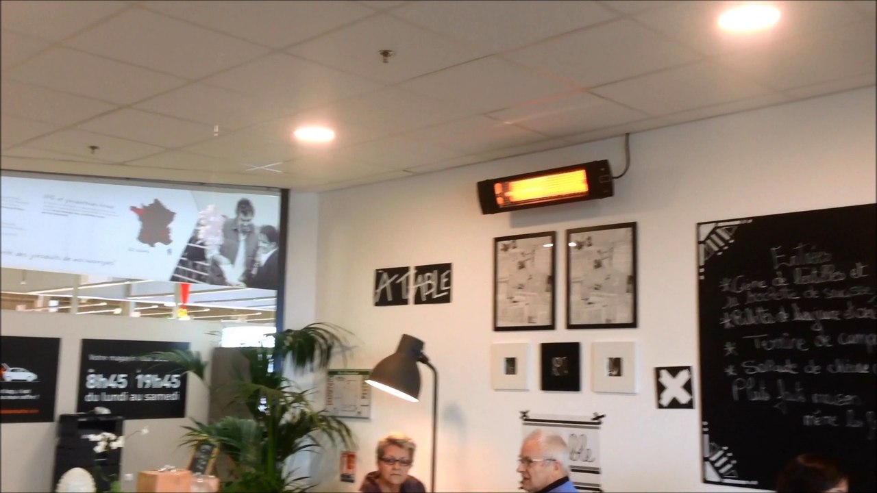 CHAUFFAGE UFO BLACK LINE - REALISATION PONT L'EVEQUE