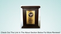 AIR Force Cremation URN W/engraving, Hard Wood, Wooden Military Funeral Urn Review
