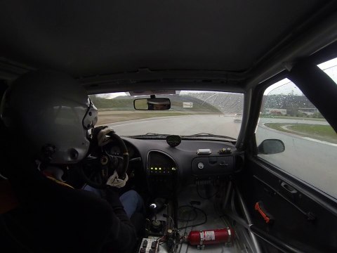 RAYNARD Jérome au pole mecanique sous la pluie en saxo le 14/12/14