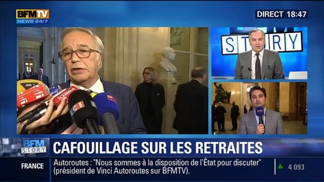 BFM Story: Retraites: François Rebsamen sème le trouble sur la durée des cotisations - 16/12