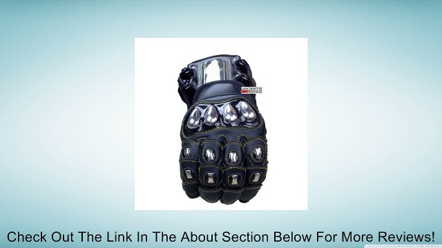 EXCALIBUR BLACK LEATHER CARBON & STEEL ARMOR MOTORCYCLE GLOVES Review