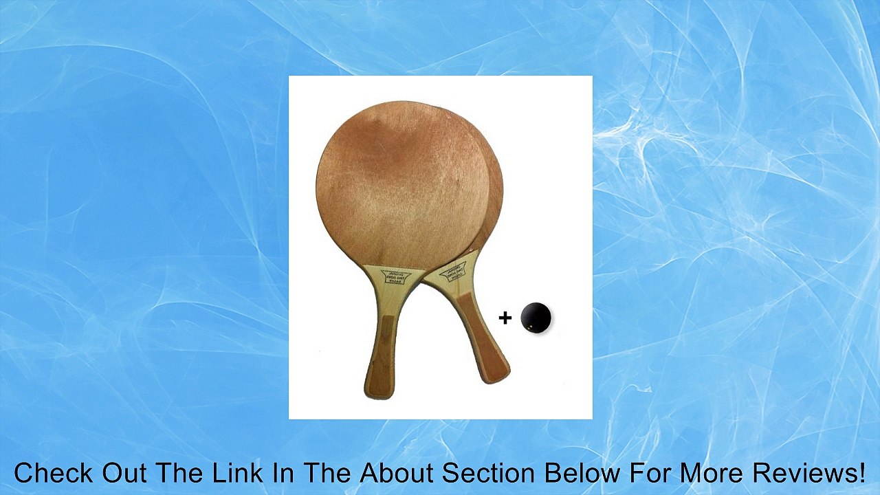 2 Original Israeli Beach Racquet Matkot Paddles + Ball Review