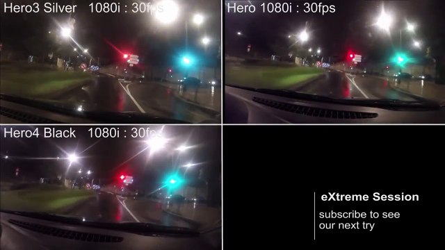 GoPro Hero4 vs Hero3 vs Hero entry-level Visual Comparison