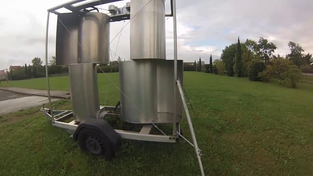 How To Build mobile Savonius - Rotor eolienne