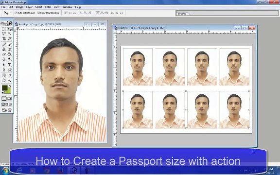 How to create a passport size photo-Photoshop Tutorial