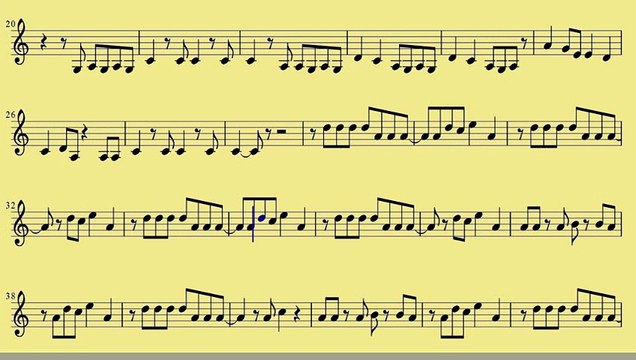 [ Clarinet ] Applause - Download Sheet Music - Lady Gaga