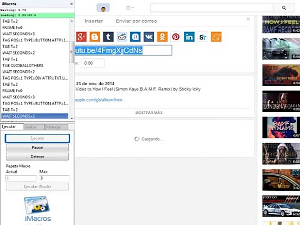 Bot para Addmefast 2015 Funcionando 100% imacros   Ganar puntos automáticamente