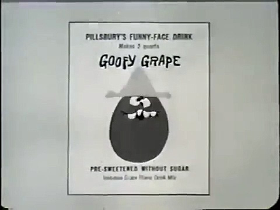 VINTAGE early 1960s FUNNY FACE DRINKS commercial with FAMILY AFFAIR actor Johnny Whitaker