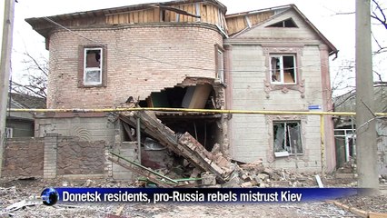 Residents of Donetsk mistrust ceasefire in Ukraine