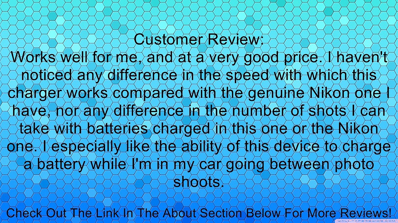 BM Premium EN-EL15 Battery And Battery Charger for Nikon 1 V1, D600, D610, D750, D800, D810, D7000, D7100 Digital SLR Camera + More!! Review