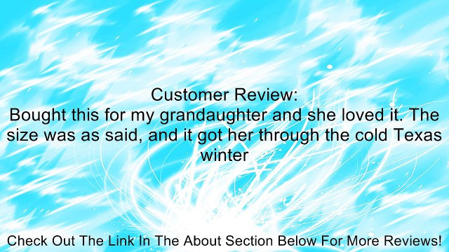 Black Lipstick Teen Girls Winter Toggle Hooded Black Coat / Jacket - X-Large Review