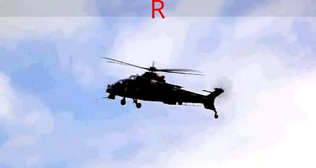 SA ATTACK HELICOPTER PERFORMING COBRA TRICK