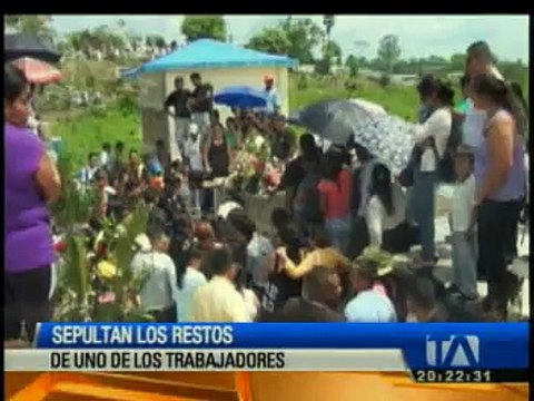Sepultan restos de uno de los trabajadores de Coca Codo Sinclair
