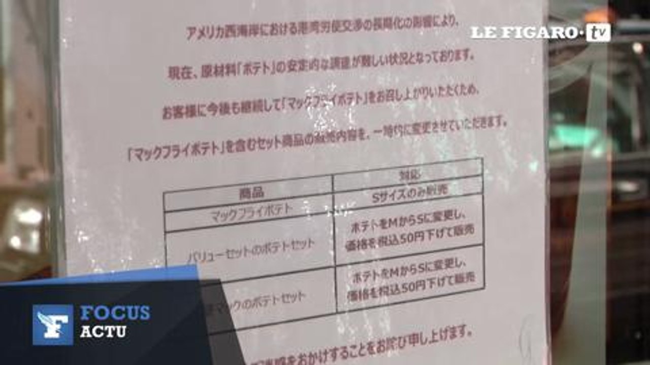 Pénurie de frites au Japon : McDonald's rationne ses clients