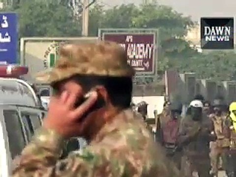 DG ISPR Asim Bajwa speaks to reporters