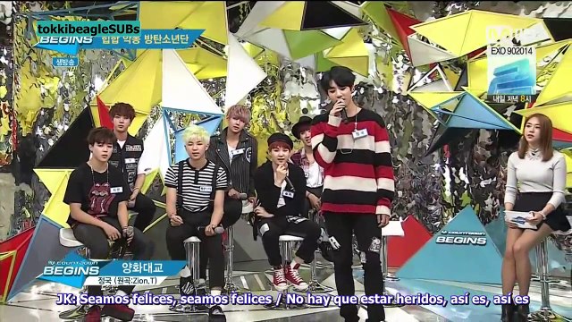 [SUB ESPAÑOL] 141023 BTS en MCountdown Begins Open Studio (5/6)
