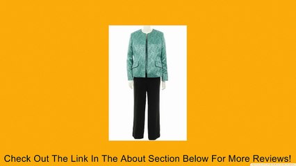 Kasper Ocean View Pant Suit Opal/Black 6P Review