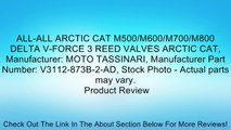 ALL-ALL ARCTIC CAT M500/M600/M700/M800 DELTA V-FORCE 3 REED VALVES ARCTIC CAT, Manufacturer: MOTO TASSINARI, Manufacturer Part Number: V3112-873B-2-AD, Stock Photo - Actual parts may vary. Review