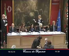 Roma - Scambio auguri tra la Presidente Boldrini e la Stampa parlamentare (18.12.14)